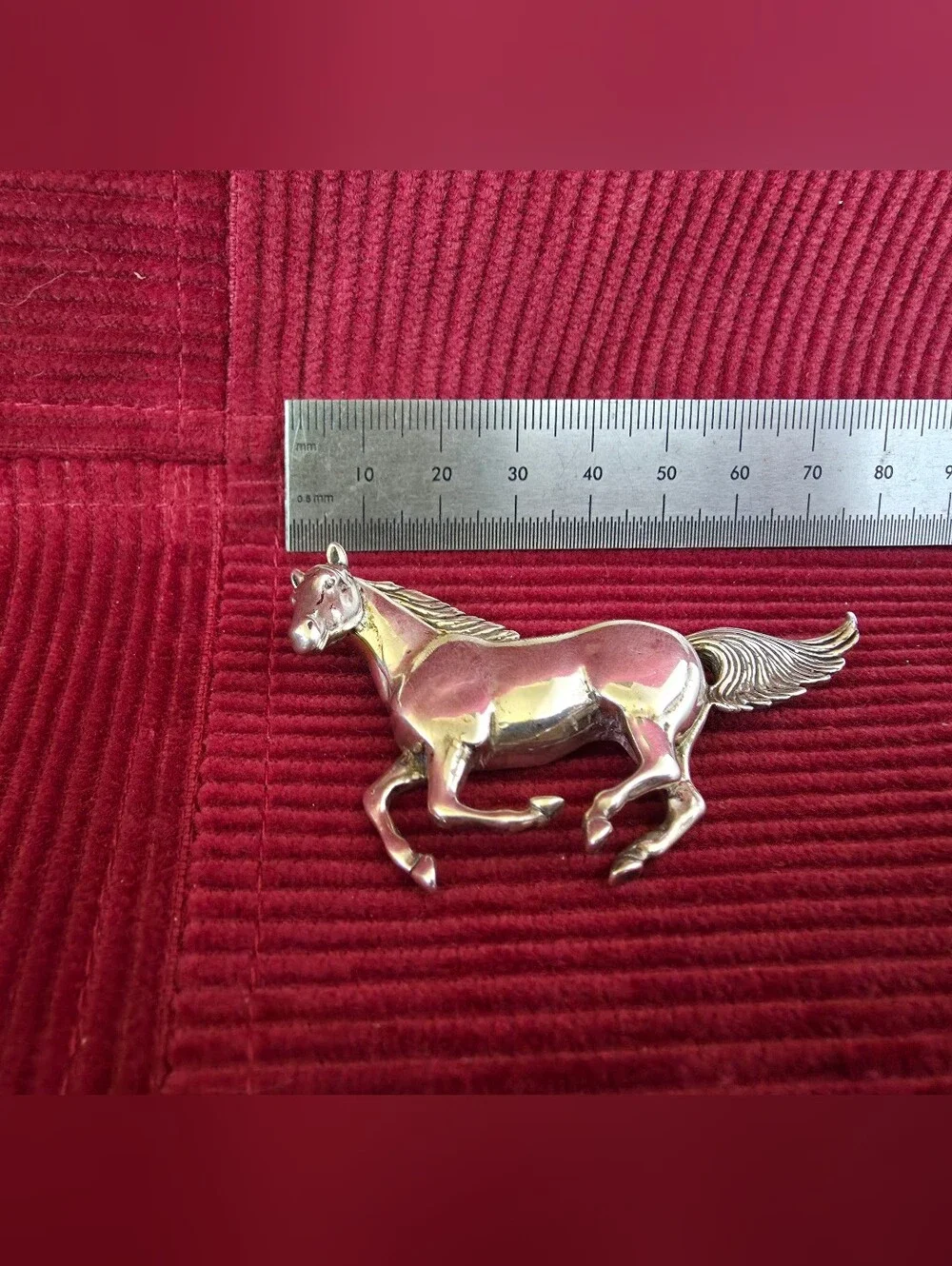 Authentic Glenn Sandoval Running Horse Brooch Navajo Sterling Silver - PAIR